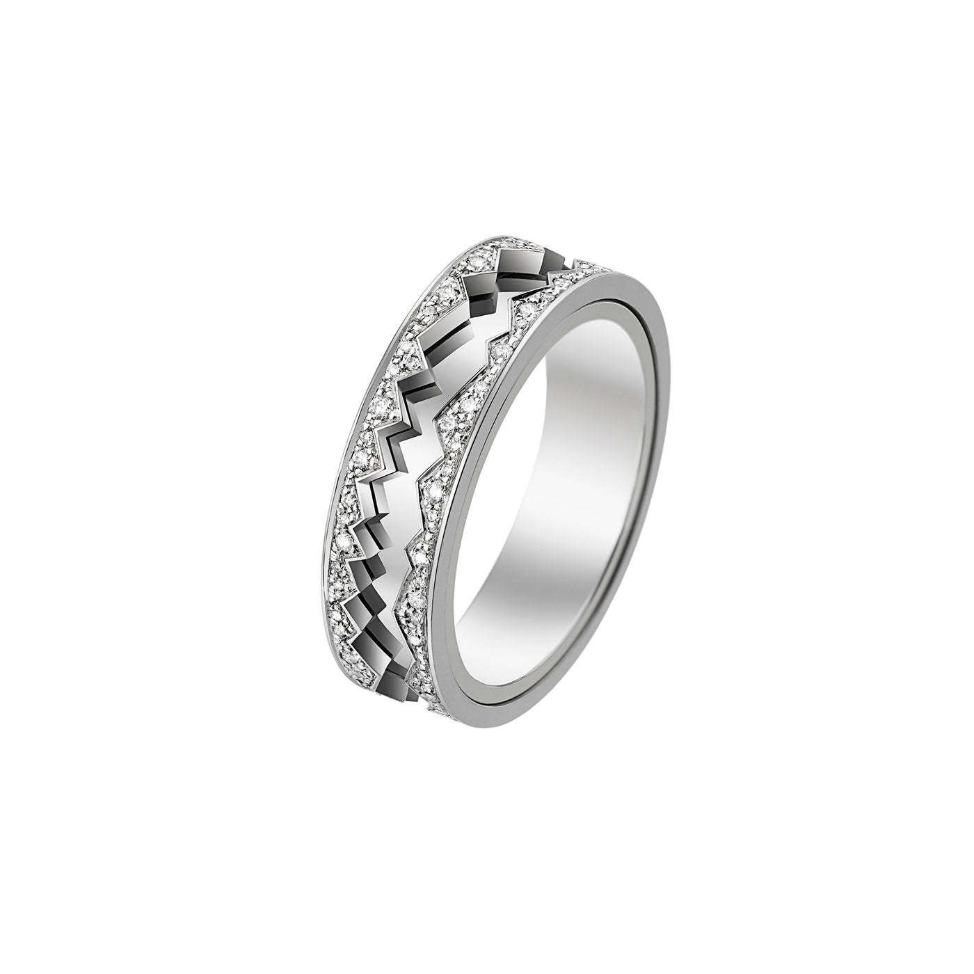 CAPTURE IN MOTION WHITE GOLD DIAMOND RING