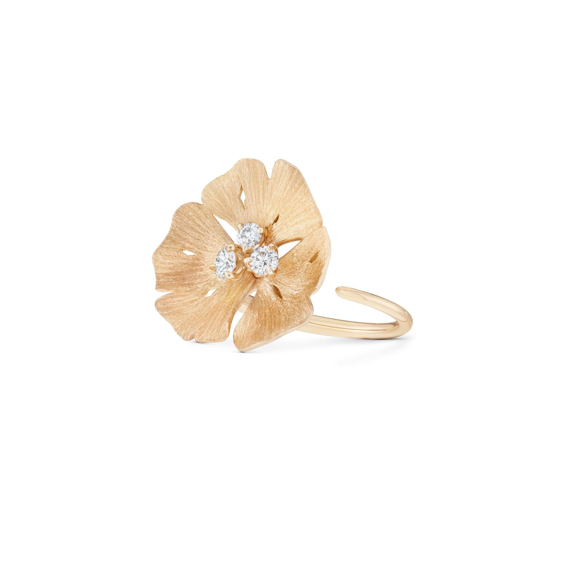 Ginkgo Ring Small Model - Yellow Gold