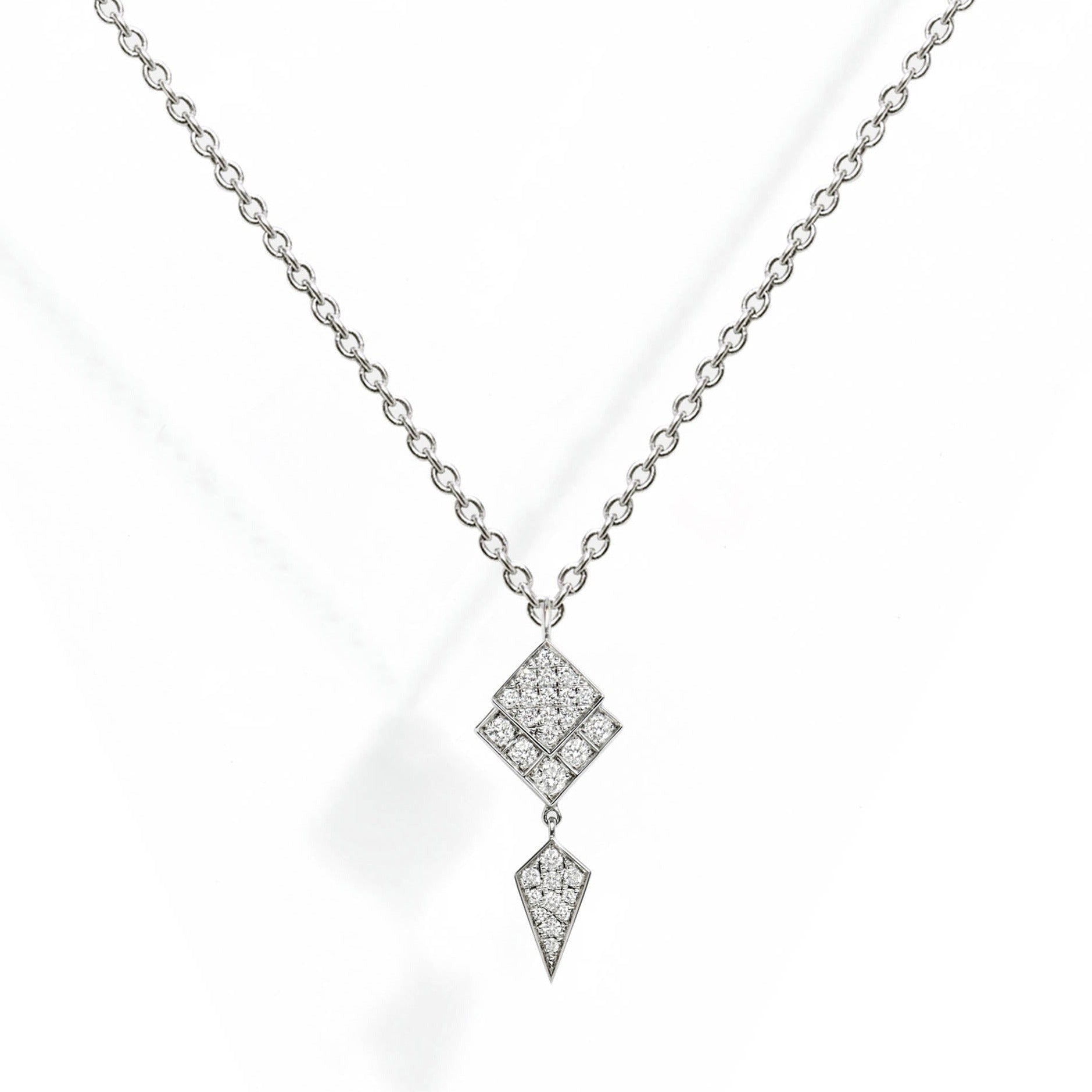 Necklace Stairway Diamonds & Silver