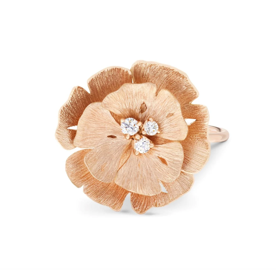 Ginkgo Ring - Pink Gold