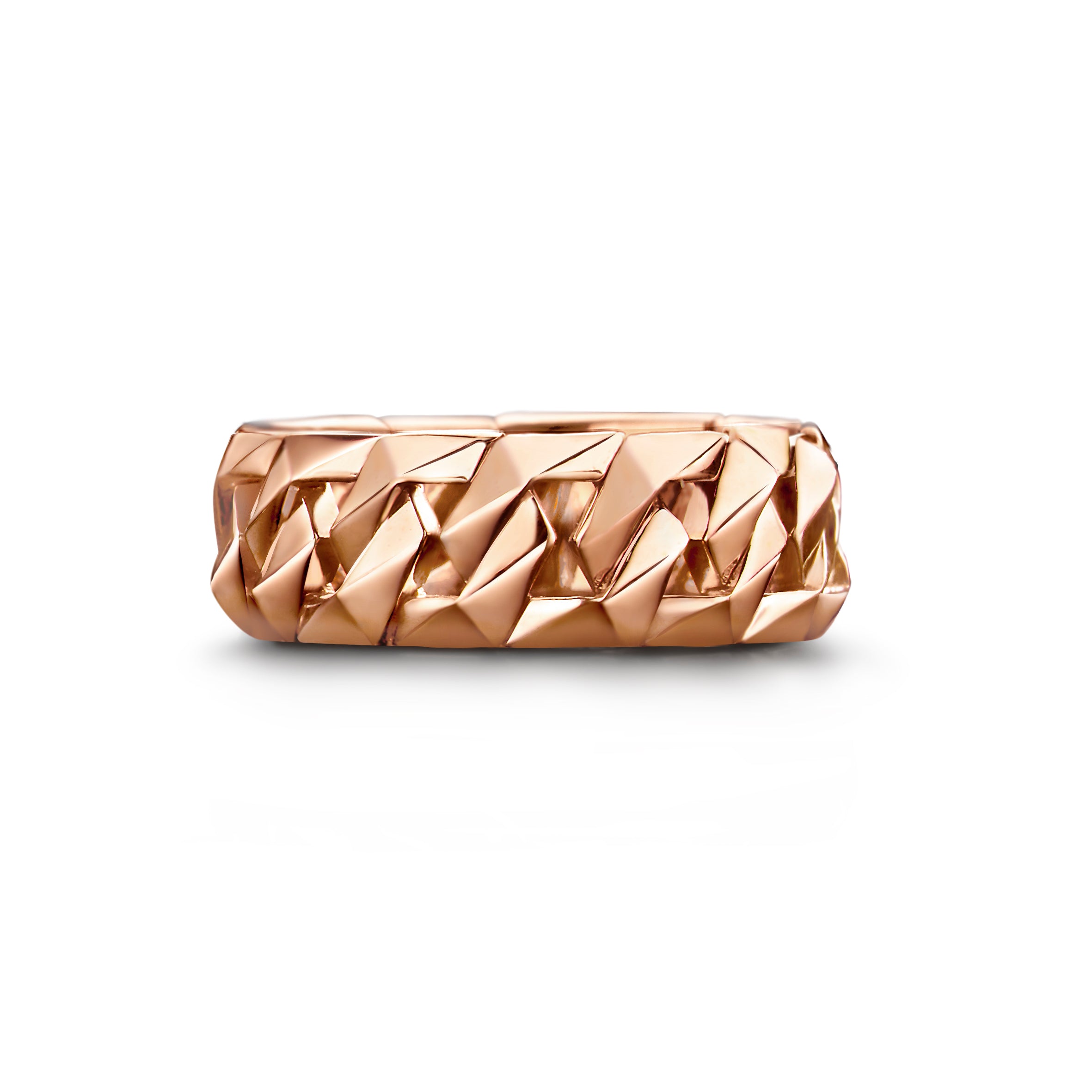 BOND SIGNATURE RING IN PINK GOLD